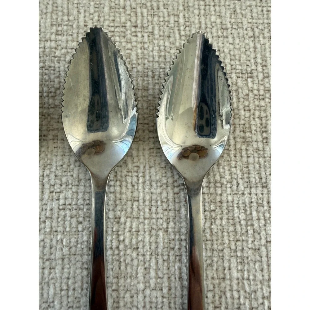 Norpro Stainless Steel Flatware4 Serrated Edge Grapefruit Spoons Replacement